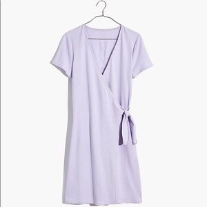 Madewell Texture & Thread Short-Sleeve Side-Tie Dress